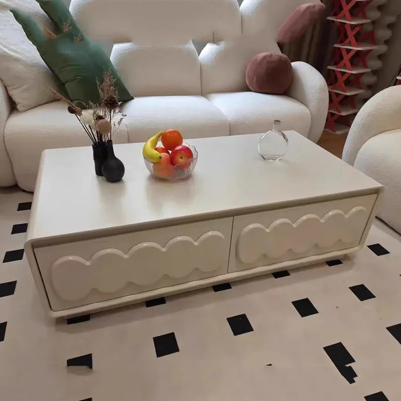 Nordic light luxury tea table high-density table impermeable high temperature resistant large capacity storage drawer muebles
Nordic light luxury tea table high-density table impermeable high temperature resistant large capacity storage drawer muebles