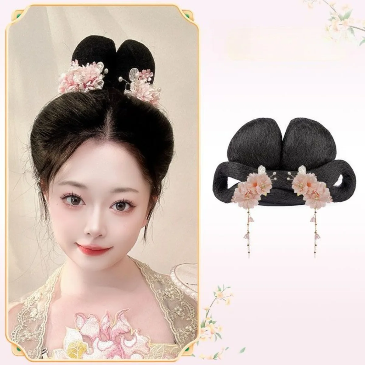 Chinese Ancient Style Wig Hair Bun Headwear Integrated Lazy Tang Hair Piece Ming Dynasty Hairstyle Hanfu Wigh Cosplay
Chinese Ancient Style Wig Hair Bun Headwear Integrated Lazy Tang Hair Piece Ming Dynasty Hairstyle Hanfu Wigh Cosplay