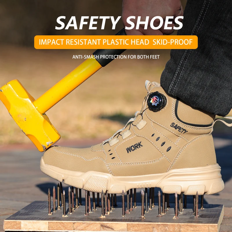 Safety Shoes Steel Toe Cap Anti-smash Anti-puncture Work Boots Non-slip Wear-resistant Industrial Protective Shoes
Safety Shoes Steel Toe Cap Anti-smash Anti-puncture Work Boots Non-slip Wear-resistant Industrial Protective Shoes