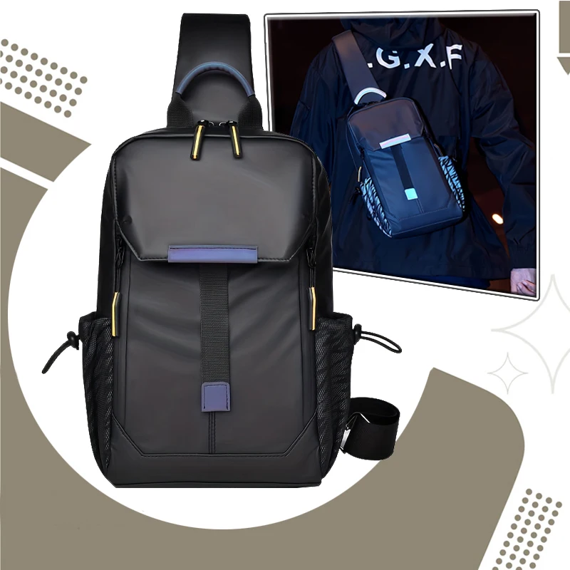 Reflective Waterproof Chest Bag Oxford Street Style Crossbody Shoulder Bag Motorcycle Riding Sling Backpack for Cycling tourism
Reflective Waterproof Chest Bag Oxford Street Style Crossbody Shoulder Bag Motorcycle Riding Sling Backpack for Cycling tourism