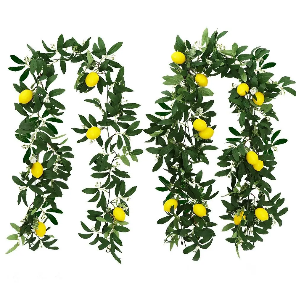 Spring Artificial Eucalyptus Lemon Vine Real Touch Lifelike Artificial Lemon Garland Green Plant Handmade Faux Fruit Vine
Spring Artificial Eucalyptus Lemon Vine Real Touch Lifelike Artificial Lemon Garland Green Plant Handmade Faux Fruit Vine