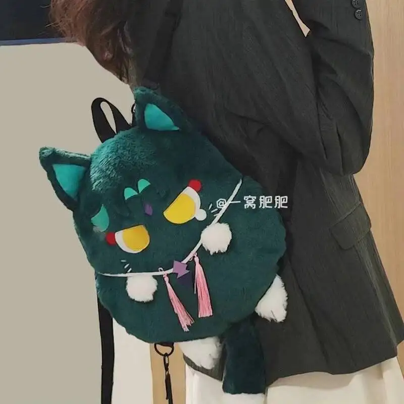 Игра Wanderer Kunikuzushi Cat Xiao, плюшевый очаровательный рюкзак большой емкости на молнии, студенческая сумка
Игра Wanderer Kunikuzushi Cat Xiao, плюшевый очаровательный рюкзак большой емкости на молнии, студенческая сумка