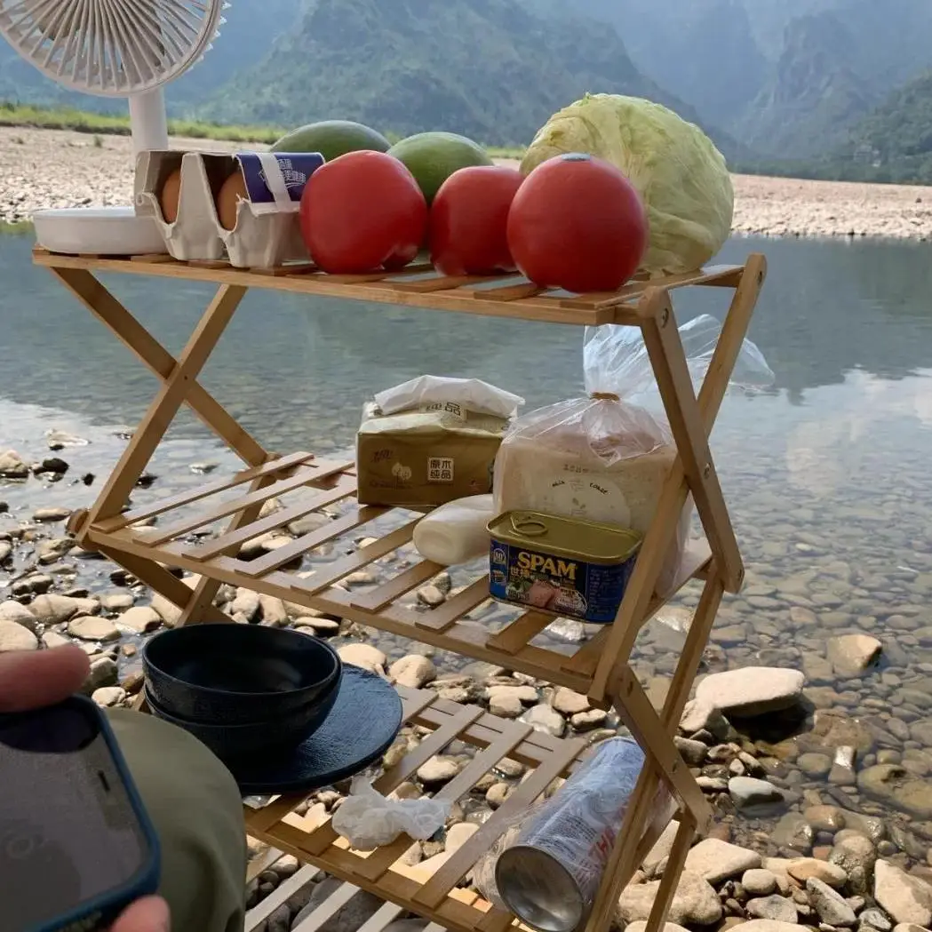Outdoor Shelf B & B Camping Portable Folding Rack Multifunctional Multi-layer External Installation-Free Storage Rack Household
Outdoor Shelf B & B Camping Portable Folding Rack Multifunctional Multi-layer External Installation-Free Storage Rack Household