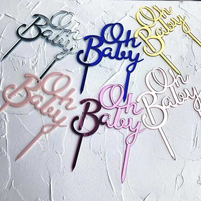 New Acrylic Oh Baby Cake Topper Shower Decorations Girls Boys Party Facors Decoration Supplies Baking Decor Accessories
New Acrylic Oh Baby Cake Topper Shower Decorations Girls Boys Party Facors Decoration Supplies Baking Decor Accessories