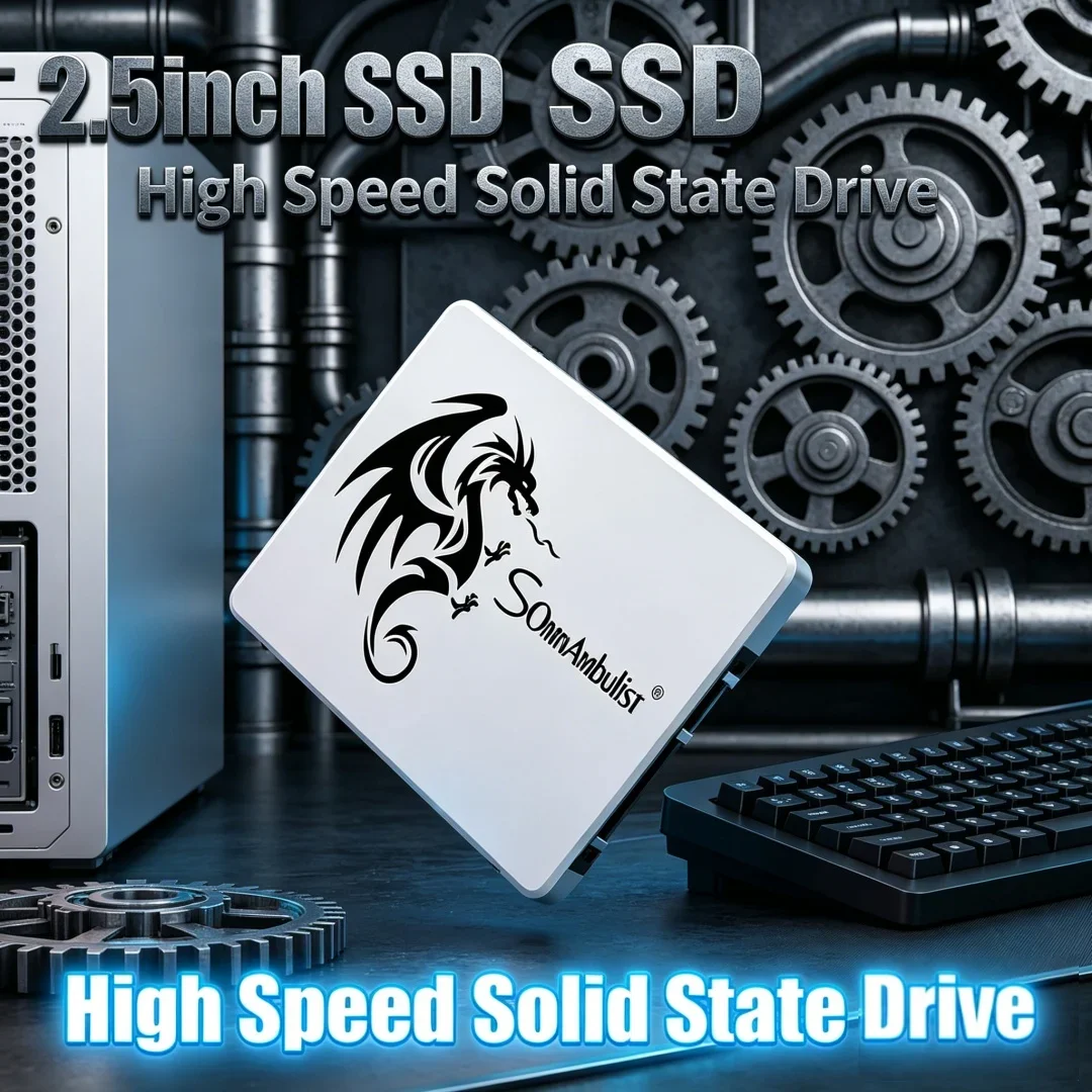 High Speed Premium Pick Internal SSD 2.5inch Sata3 Solid State Drive SomnAmbulist 64GB To 2TB 512GB for PC Laptop Upgrade
High Speed Premium Pick Internal SSD 2.5inch Sata3 Solid State Drive SomnAmbulist 64GB To 2TB 512GB for PC Laptop Upgrade
