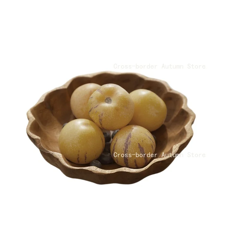 Wabi Sabi Solid Wood Fruit Plate Retro Snack Tray Home Tea Table Decor
Wabi Sabi Solid Wood Fruit Plate Retro Snack Tray Home Tea Table Decor