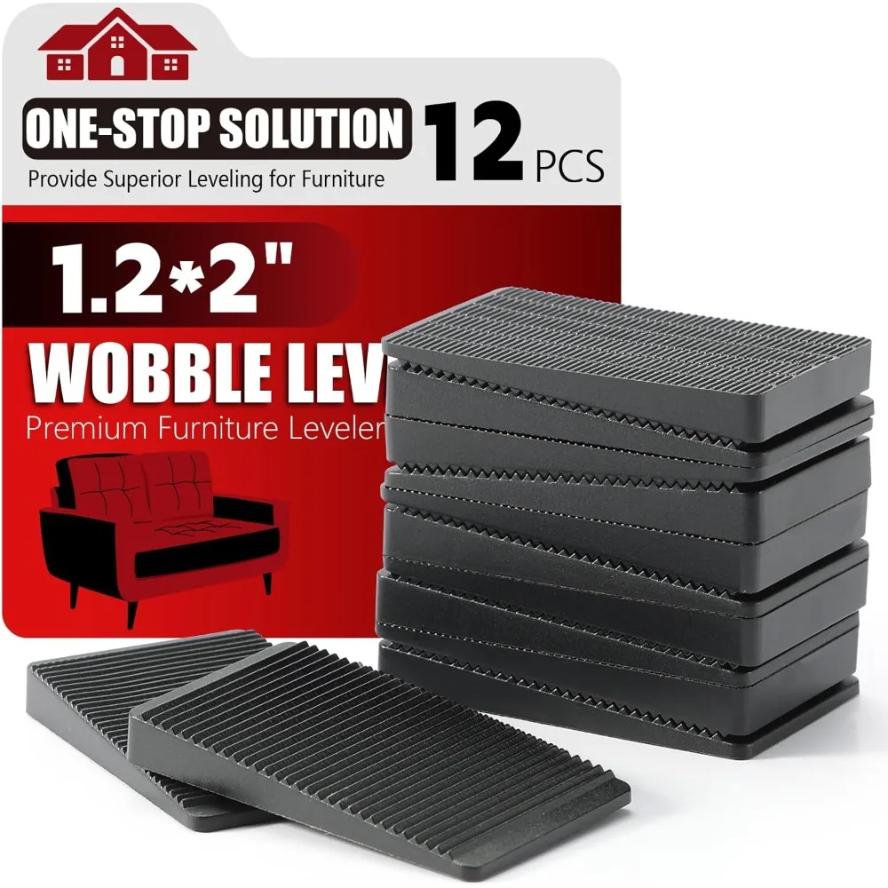 Furniture Leveler 12pcs Kit Size Variety | Multi-Purpose Rubber Shim for Leveling Feet Stable | Anti-Wobble Pad for Uneven Table
Furniture Leveler 12pcs Kit Size Variety | Multi-Purpose Rubber Shim for Leveling Feet Stable | Anti-Wobble Pad for Uneven Table