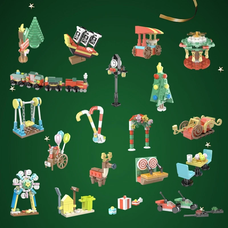 MOC Christmas Creative Mini Building Blocks Set Decorations Model Assemble Bricks Toy Holiday Gift For Gift Children and Adult
MOC Christmas Creative Mini Building Blocks Set Decorations Model Assemble Bricks Toy Holiday Gift For Gift Children and Adult