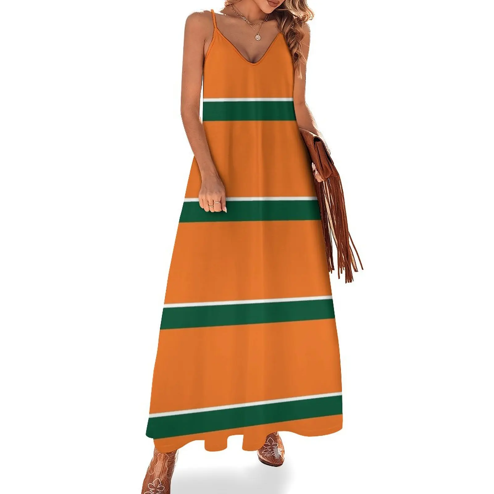 Orange Green and White Banded Sleeveless Dress wedding dresses for woman dress for woman cocktail dresses Dress
Orange Green and White Banded Sleeveless Dress wedding dresses for woman dress for woman cocktail dresses Dress