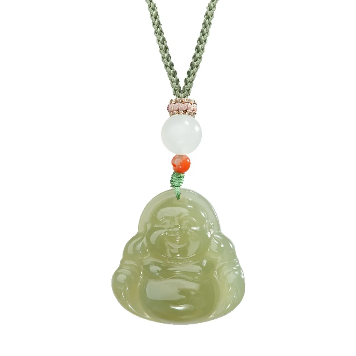 Natural Hetian Jade Ice Clear Maitreya Buddha Pendant Laughing Buddha Jade Drop for Mother Blessing Luck Gifts
Natural Hetian Jade Ice Clear Maitreya Buddha Pendant Laughing Buddha Jade Drop for Mother Blessing Luck Gifts