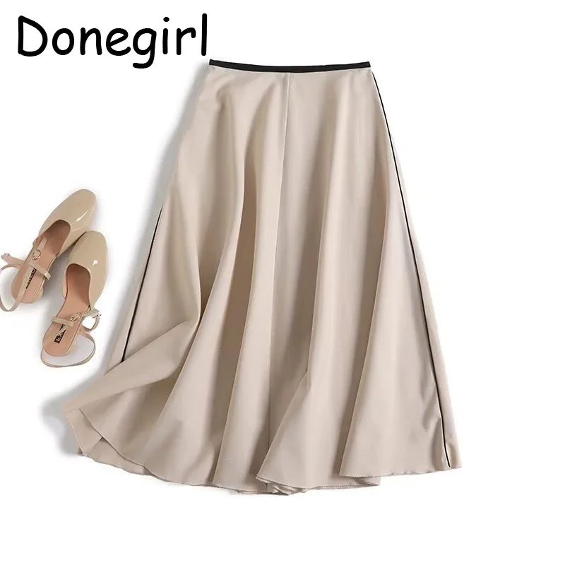 Summer Japanese Minimalist Beige Contrasting Midi Skirt French Elegant Cotton Linen A-line Large Swing Skirts Womens y2k ropa
Summer Japanese Minimalist Beige Contrasting Midi Skirt French Elegant Cotton Linen A-line Large Swing Skirts Womens y2k ropa