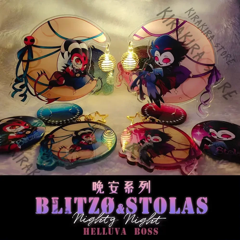 Helluva Boss Stolas Blitzø Buckzo Famgoods Badge Cosplay Acrylic Pendant Anime Standing Plate Ornaments Gift Emblem Breastpin
Helluva Boss Stolas Blitzø Buckzo Famgoods Badge Cosplay Acrylic Pendant Anime Standing Plate Ornaments Gift Emblem Breastpin