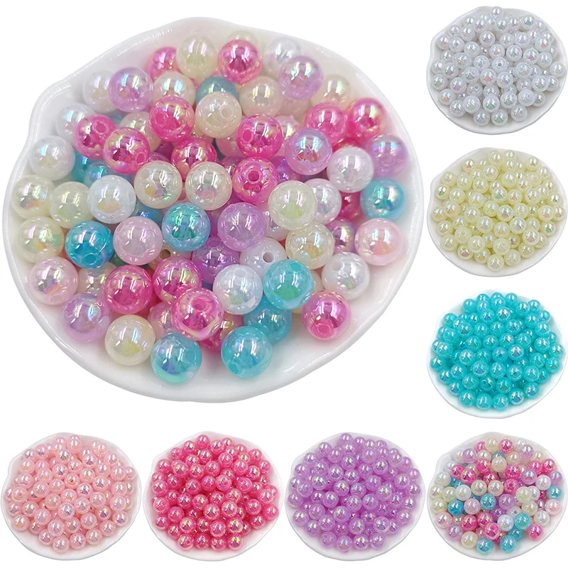 40/20Pcs 8/10mm Acrylic AB Round Beads Rainbow Dispersion Beads DIY Fashion Necklace Bracelet Earring Ring Craft Production
40/20Pcs 8/10mm Acrylic AB Round Beads Rainbow Dispersion Beads DIY Fashion Necklace Bracelet Earring Ring Craft Production