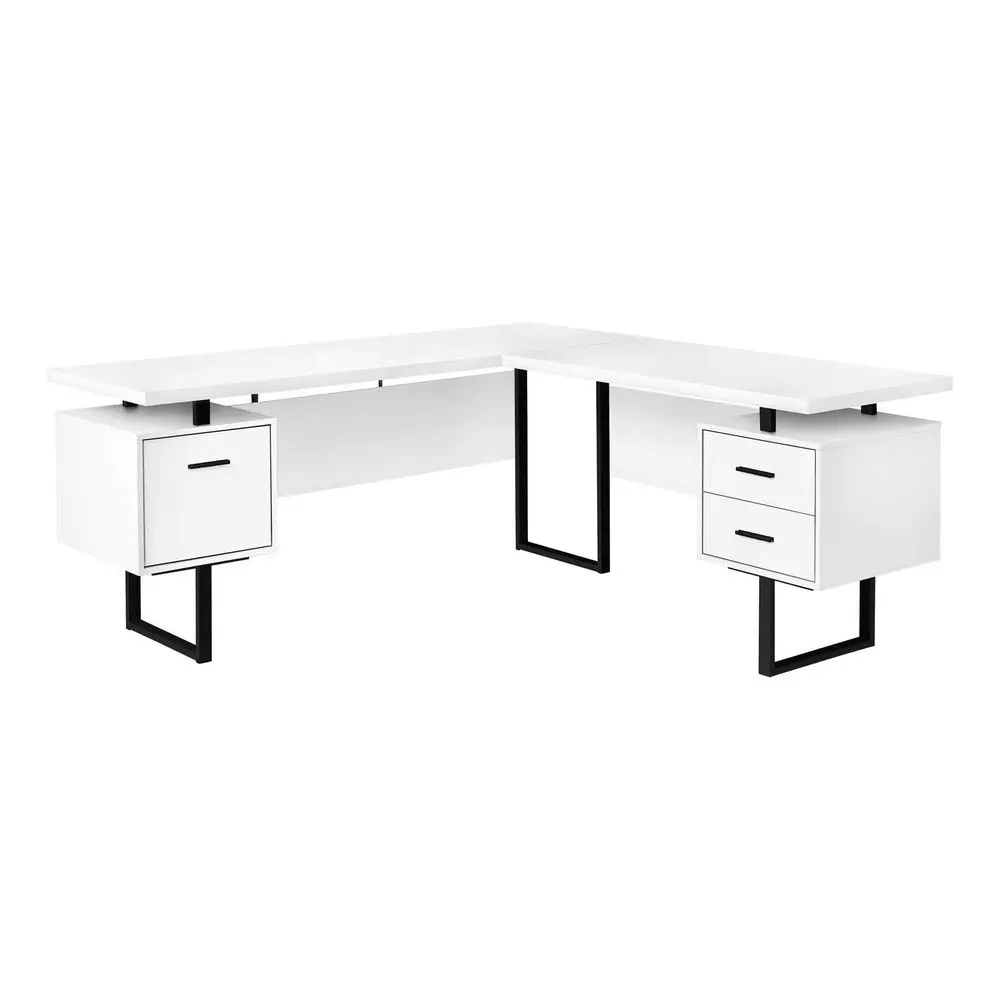 I 7616 Computer Desk, Home Office, Corner, Left, Right Setup, Storage Drawers, 70 L, L Shape, Work, Laptop, Metal, Laminate, Wh
I 7616 Computer Desk, Home Office, Corner, Left, Right Setup, Storage Drawers, 70 L, L Shape, Work, Laptop, Metal, Laminate, Wh