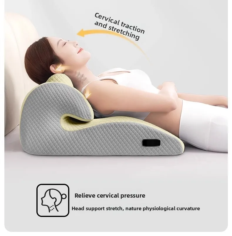 Ergonomic Pillow, Supports Posture in Any Position Cervical Traction Pillows Body Relaxation Anti Snoring, Ideal for Massage
Ergonomic Pillow, Supports Posture in Any Position Cervical Traction Pillows Body Relaxation Anti Snoring, Ideal for Massage