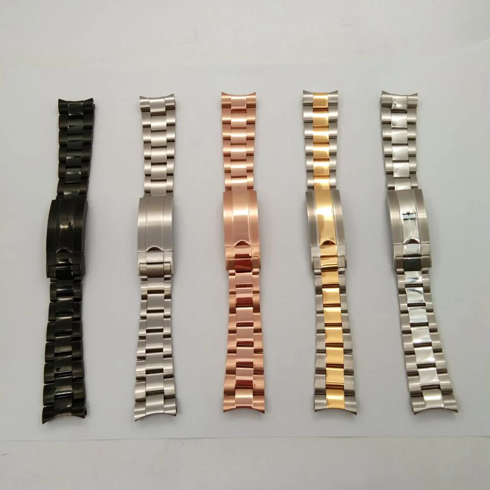 20mm Jubliees/oyster watch strap belt stainless steel bracelet watch band folding buckle fit 36mm 39mm 40mm watch case parts
20mm Jubliees/oyster watch strap belt stainless steel bracelet watch band folding buckle fit 36mm 39mm 40mm watch case parts