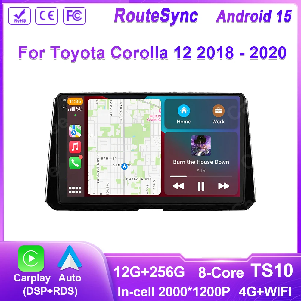 Автомагнитола Android Carplay с экраном 2K, мультимедийный проигрыватель для Toyota Corolla 12 2018-2020, GPS-стереосистема, QLED-дисплей
Автомагнитола Android Carplay с экраном 2K, мультимедийный проигрыватель для Toyota Corolla 12 2018-2020, GPS-стереосистема, QLED-дисплей