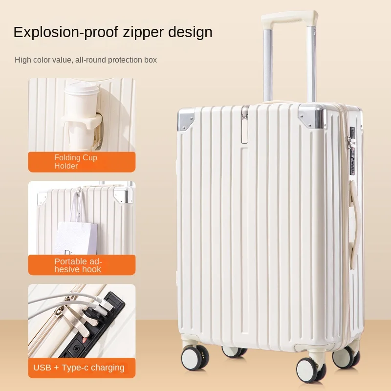 Large Capacity Suitcase Multifunctional Aluminum Frame Suitcase Trolley Durable Thickened 20-inch Carry-On Travel Luggage
Large Capacity Suitcase Multifunctional Aluminum Frame Suitcase Trolley Durable Thickened 20-inch Carry-On Travel Luggage