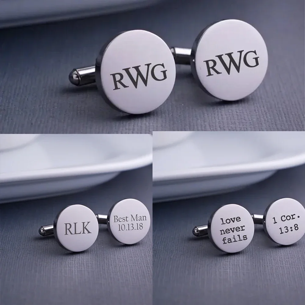 Personalized Man Cufflinks Stainless Steel Shirt Cuff Button Custom Wedding Gifts Mens Cufflinks
Personalized Man Cufflinks Stainless Steel Shirt Cuff Button Custom Wedding Gifts Mens Cufflinks