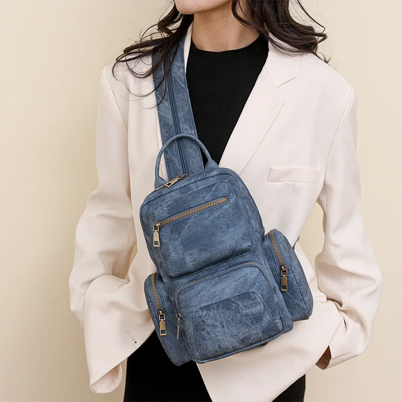 2025 New Backpack Retro PU Small Casual Travel Versatile Bag Outdoor Leisure Chest Bag Dual Purpose Multi-compartment Backpack
2025 New Backpack Retro PU Small Casual Travel Versatile Bag Outdoor Leisure Chest Bag Dual Purpose Multi-compartment Backpack