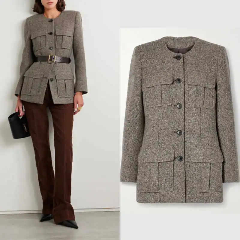 Spring and Autumn Women's Short Coat 1 Piece Single Breasted Blazers Retro Slimming Casual Occasion Customized
Spring and Autumn Women's Short Coat 1 Piece Single Breasted Blazers Retro Slimming Casual Occasion Customized