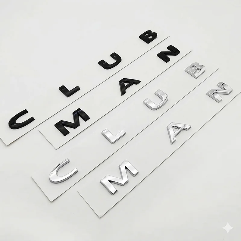 3D Glossy Black Chrome CLUBMAN Letters Rear Trunk Emblem Badge Sticker For Mini Clubman F54 R55 Car Styling Accessories
3D Glossy Black Chrome CLUBMAN Letters Rear Trunk Emblem Badge Sticker For Mini Clubman F54 R55 Car Styling Accessories