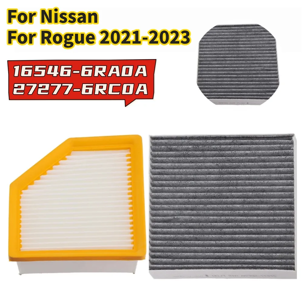 For Combo Set AIR FILTER & CABIN AIR FILTER Fits 16546-6RA0A 27277-6RC0A For Nissan For Rogue 2021-2023 Replacement
For Combo Set AIR FILTER & CABIN AIR FILTER Fits 16546-6RA0A 27277-6RC0A For Nissan For Rogue 2021-2023 Replacement