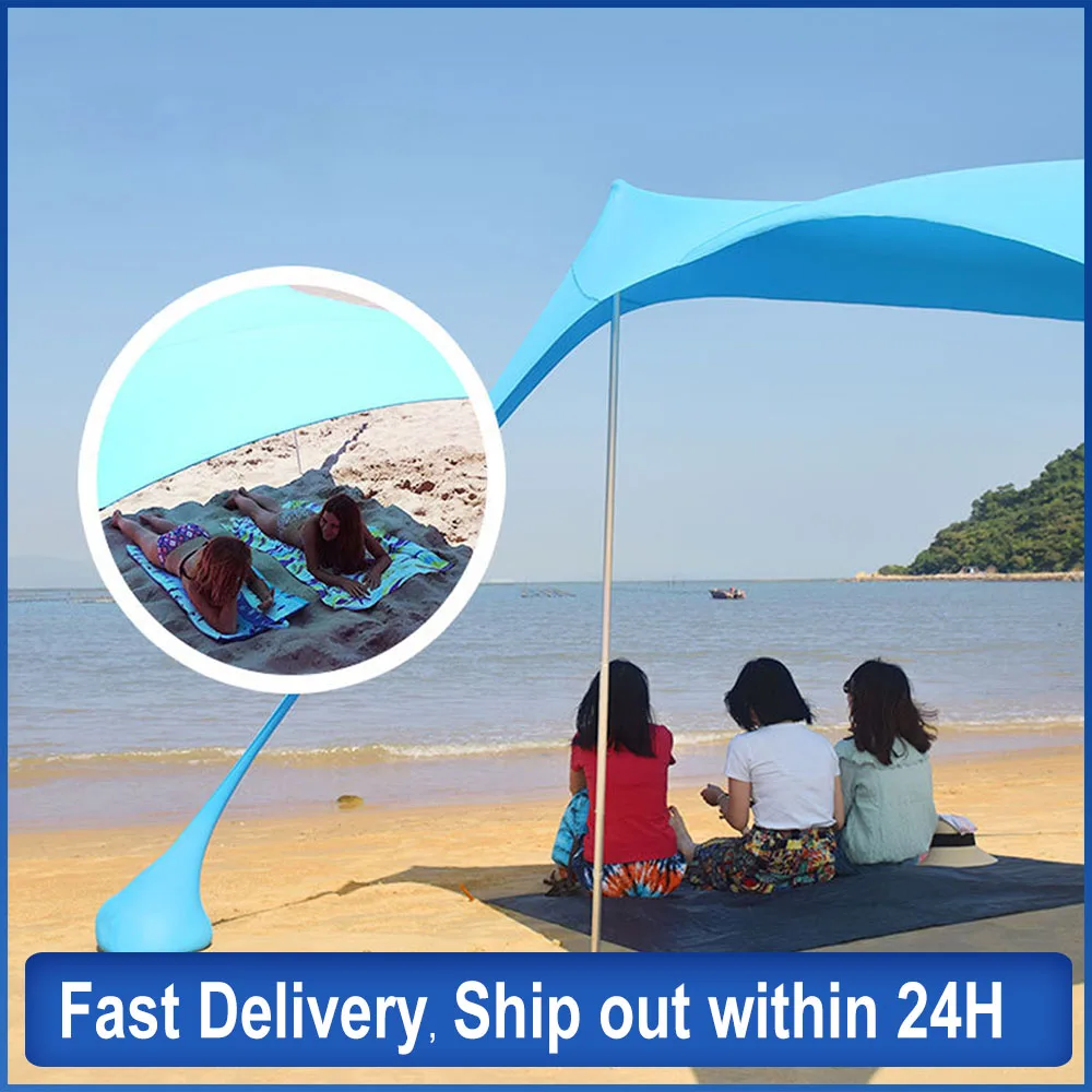 Family Sunshade Beach Tent With Sandbag UPF50+ UV Lycra Large Family Canopy For Outdoor Camping Sun Shade Awning Set Dropship
Family Sunshade Beach Tent With Sandbag UPF50+ UV Lycra Large Family Canopy For Outdoor Camping Sun Shade Awning Set Dropship