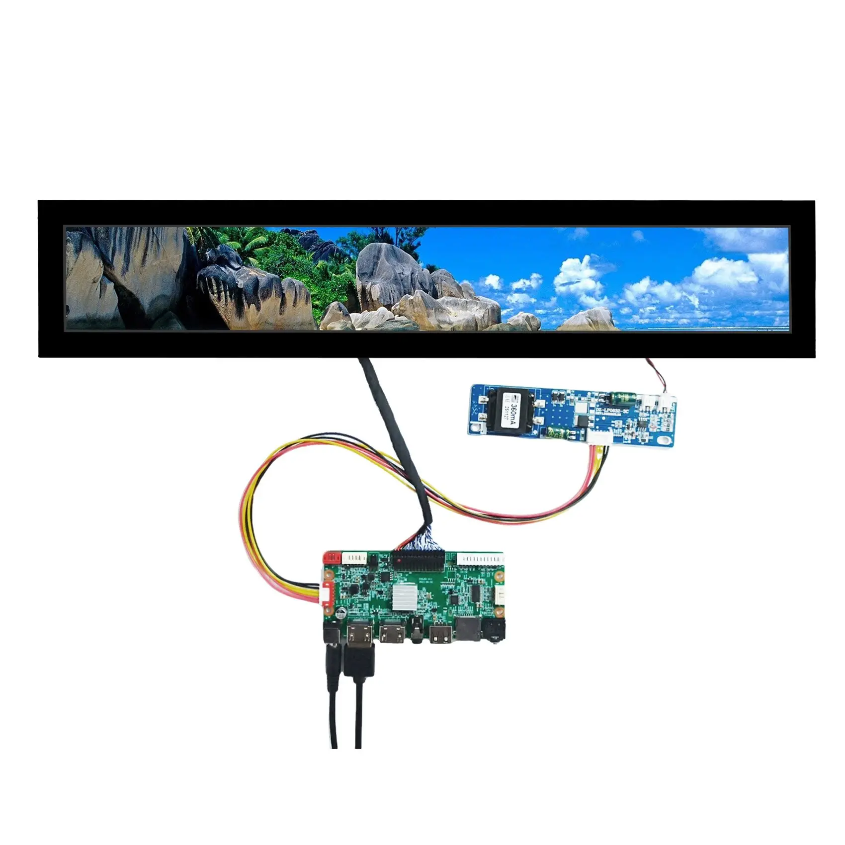 16.3Inch 1920X275 1000Nit Portable Lcd Outdoor Lcd Display Strech Lcd Bar Screen With Driver Board
16.3Inch 1920X275 1000Nit Portable Lcd Outdoor Lcd Display Strech Lcd Bar Screen With Driver Board
