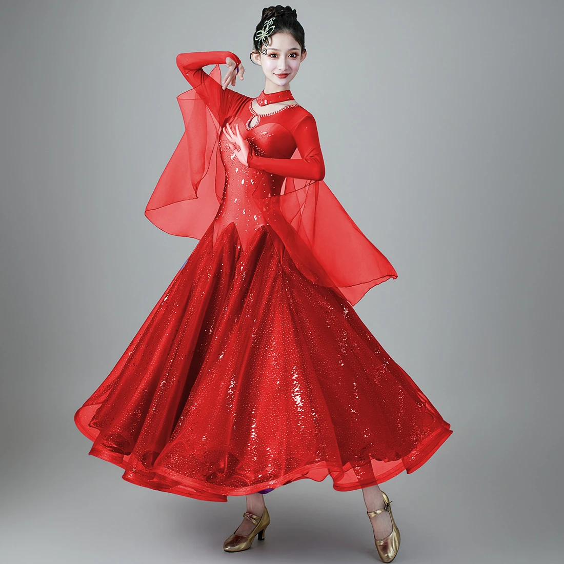 New Modern Dance Dress For Women Ballroom Dance Waltz Square Dance Large Swing Dress Performance Dress Competition Uniform
New Modern Dance Dress For Women Ballroom Dance Waltz Square Dance Large Swing Dress Performance Dress Competition Uniform