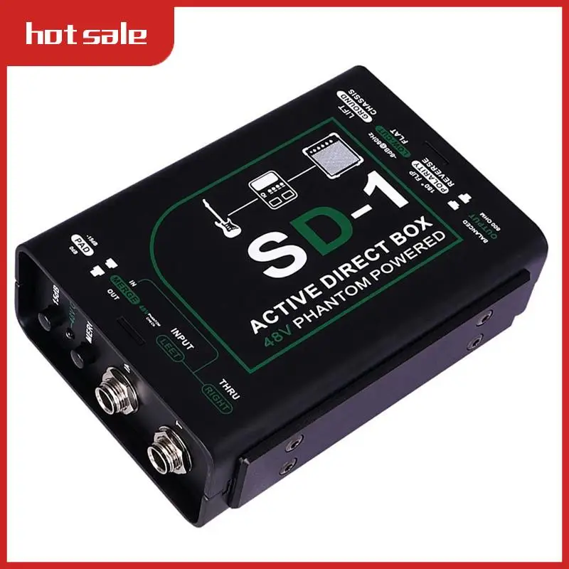 AC22-Professional 48V SD-1 Box Professional Guitar Instrument Mono DI Box Active Series Effect Device Active Direct Box
AC22-Professional 48V SD-1 Box Professional Guitar Instrument Mono DI Box Active Series Effect Device Active Direct Box