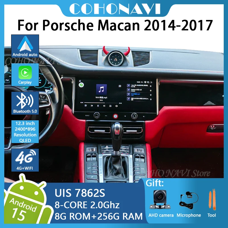 12.3inch Car Multimedia Video Player For Porsche Macan 2014-2017 GPS Navigation Android15 Radio stereo Carplay 4G wifi
12.3inch Car Multimedia Video Player For Porsche Macan 2014-2017 GPS Navigation Android15 Radio stereo Carplay 4G wifi