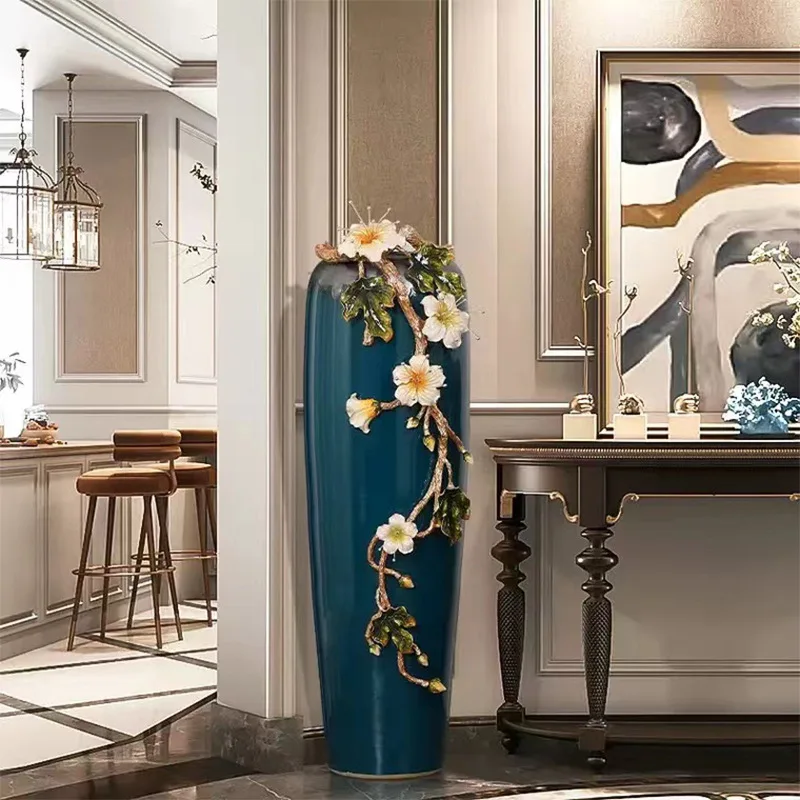Large light luxury enamel bottle, European floor decoration, villa living room entrance dried flower arrangement
Large light luxury enamel bottle, European floor decoration, villa living room entrance dried flower arrangement