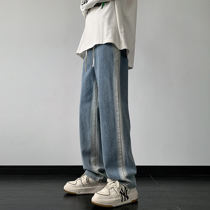 Retro American Denim Jeans Men's Spring Autumn New Faion Straight Leg Long Pants High Street Vibe Youth Wear Casual Jeans
Retro American Denim Jeans Men's Spring Autumn New Faion Straight Leg Long Pants High Street Vibe Youth Wear Casual Jeans