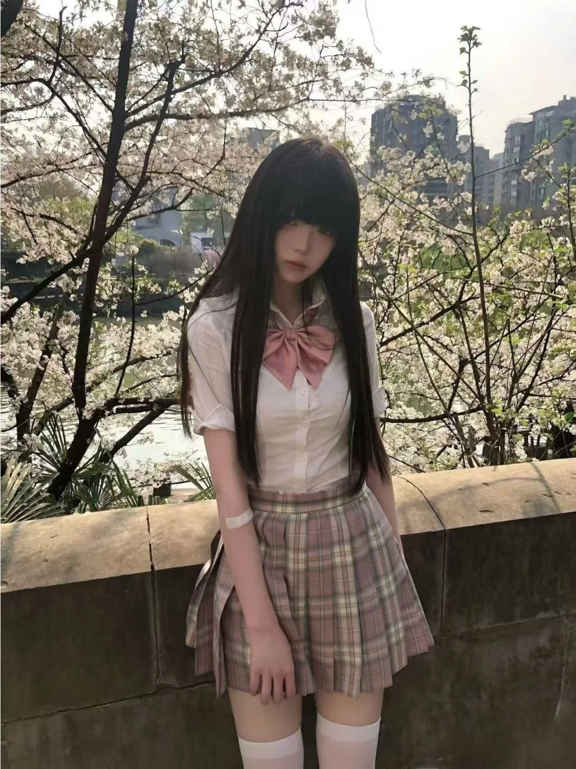 Summer JK Uniform School Style Pure Desire Short Sleeve Waist Cinched Plaid Skirt Set for Women Breathable Polyester Shirt
Summer JK Uniform School Style Pure Desire Short Sleeve Waist Cinched Plaid Skirt Set for Women Breathable Polyester Shirt