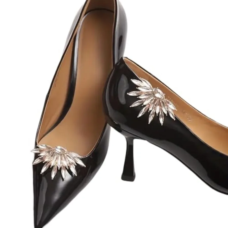 Shoe Clips for Women Dress Shoes Elegant Rhinestone Shoe Accessories 2PCS Shoe Decoration Detachable Shoe Buckles Wedding Party
Shoe Clips for Women Dress Shoes Elegant Rhinestone Shoe Accessories 2PCS Shoe Decoration Detachable Shoe Buckles Wedding Party