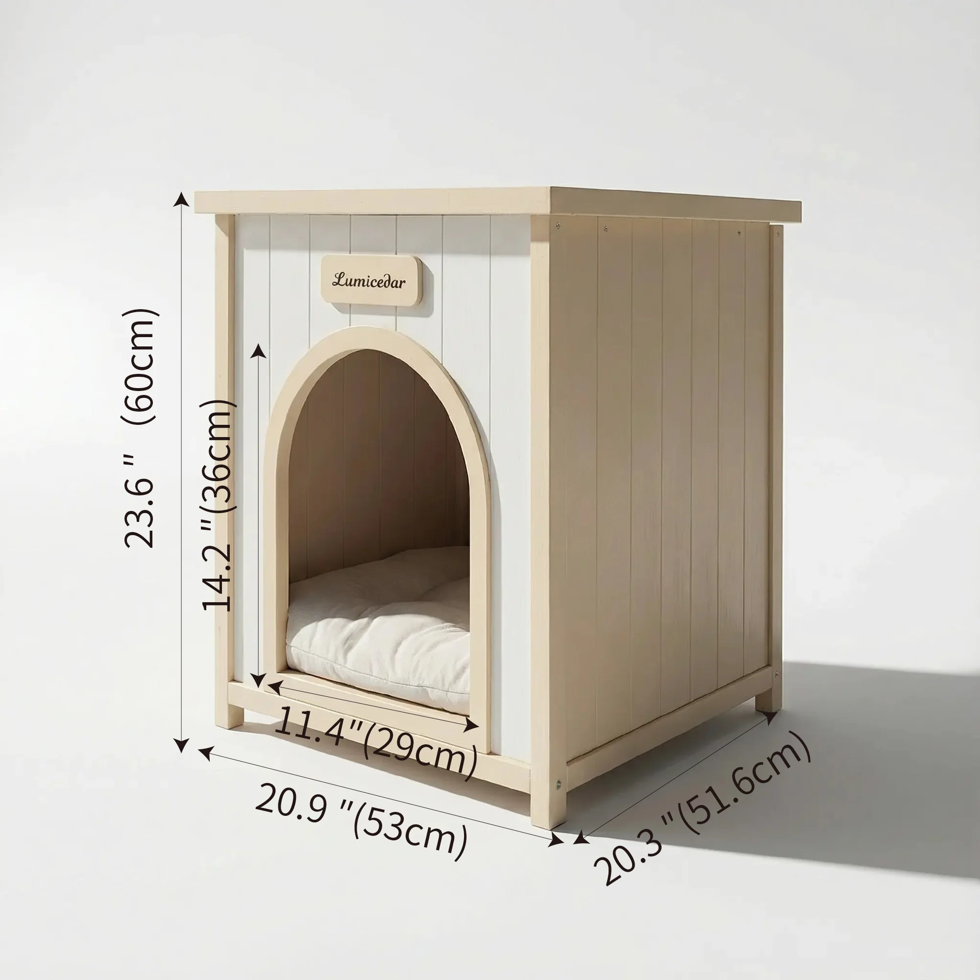 Solid Cedar Wood Indoor Pet House With Removable Cushion For Small Medium Dogs And Cats
Solid Cedar Wood Indoor Pet House With Removable Cushion For Small Medium Dogs And Cats