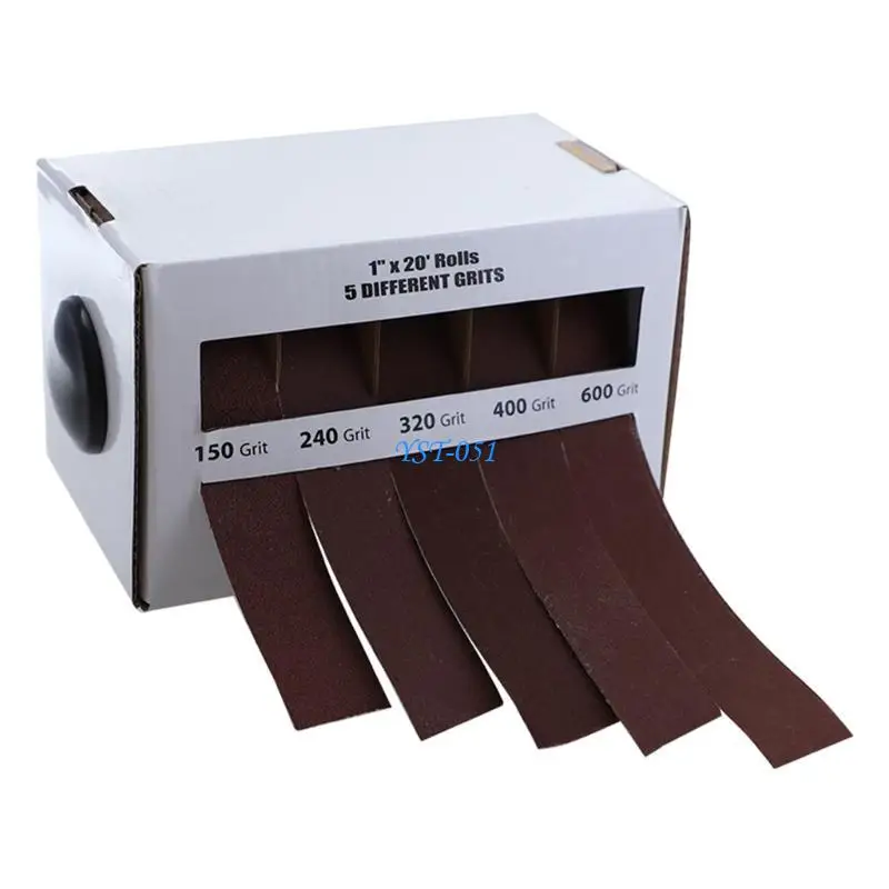E15A Portable Drawable Sandpaper Rolls Boxed 5x/set for Wood Metal Glass Polishing
E15A Portable Drawable Sandpaper Rolls Boxed 5x/set for Wood Metal Glass Polishing