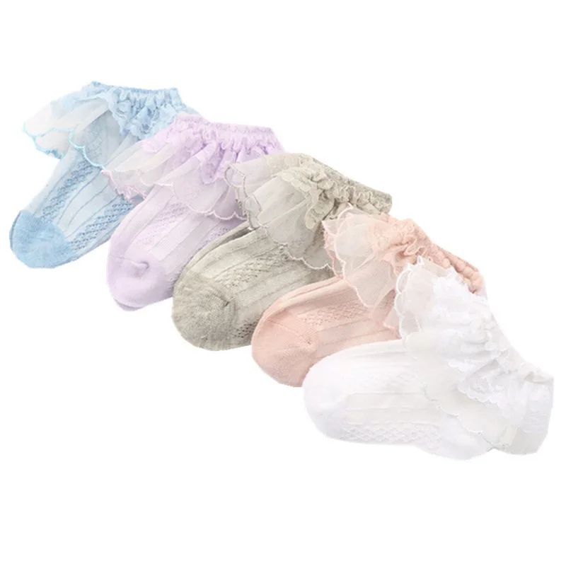 Baby Girls Princess Socks Elastic Lace Mesh Ruffles Socks Breathable Ankle Socks for Toddler Infant Kids 
Baby Girls Princess Socks Elastic Lace Mesh Ruffles Socks Breathable Ankle Socks for Toddler Infant Kids