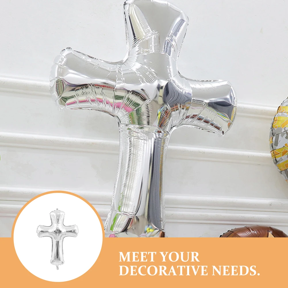8Pcs Cross Balloons Baptism Aluminum Foil Baby Shower Birthday Party Decoration Christening Balloon Prop Cross Shape Balloon
8Pcs Cross Balloons Baptism Aluminum Foil Baby Shower Birthday Party Decoration Christening Balloon Prop Cross Shape Balloon