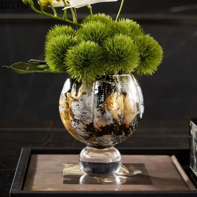 High Footed Glass Vase Gold-plated Artistic Flower Vase Flower Arrangement Hydroponic Vases Decorative Vases Ornament Crafts
High Footed Glass Vase Gold-plated Artistic Flower Vase Flower Arrangement Hydroponic Vases Decorative Vases Ornament Crafts