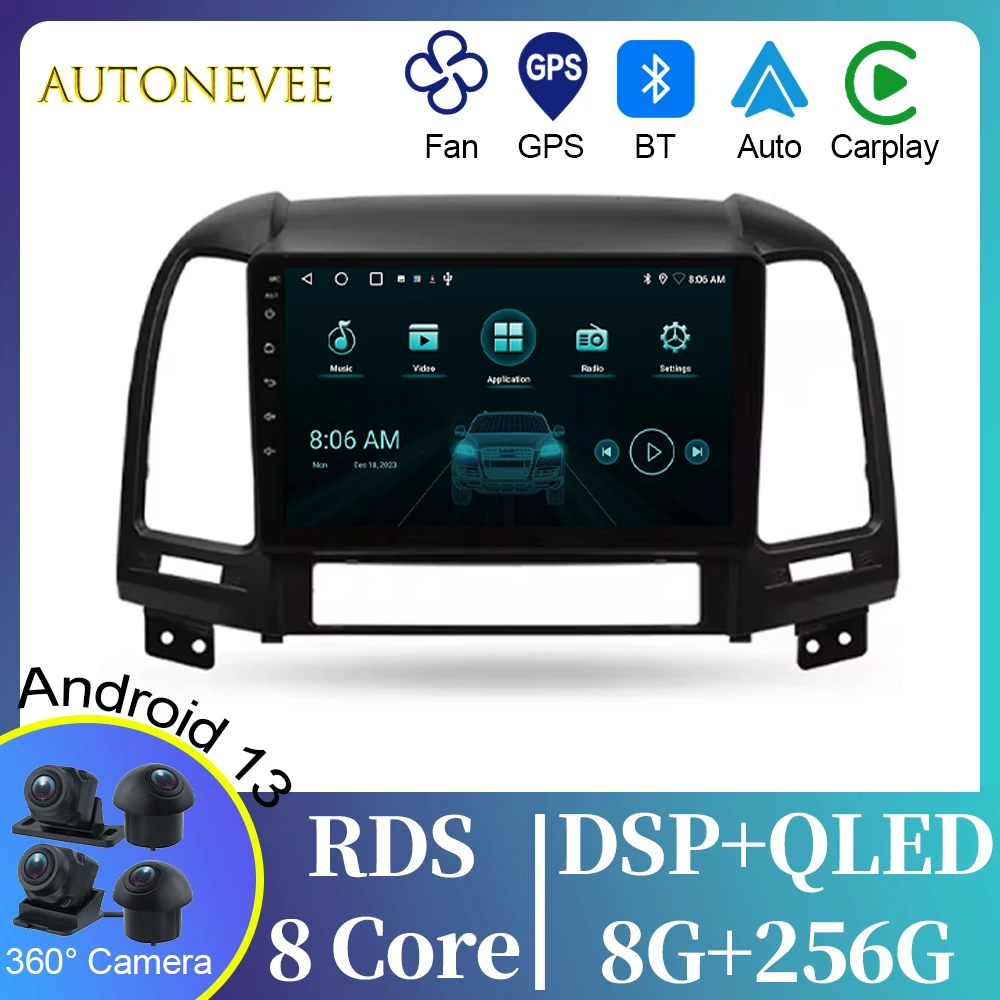 5G WIFI For Hyundai Santa Fe 2 2006 - 2012 Video Player Android Auto Car Radio GPS Navigation Multimedia Stereo BT No 2din DVD
5G WIFI For Hyundai Santa Fe 2 2006 - 2012 Video Player Android Auto Car Radio GPS Navigation Multimedia Stereo BT No 2din DVD
