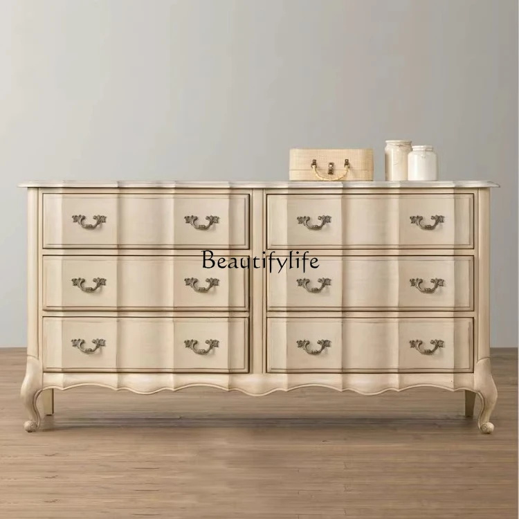 American country solid wood old six-chest cabinet foyer modern simple dresser bedroom side cabinet
American country solid wood old six-chest cabinet foyer modern simple dresser bedroom side cabinet