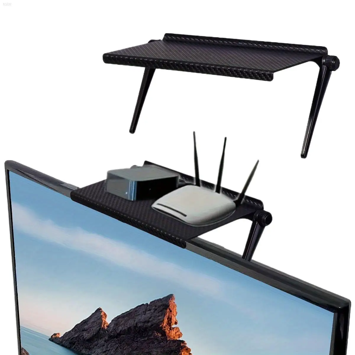 NSDM 1pc Adjustable Tilt Head TV Stand Shelf-Plastic Top Mount Storage for Home Office,Router Organizer,Desktop ComputerMonitor
NSDM 1pc Adjustable Tilt Head TV Stand Shelf-Plastic Top Mount Storage for Home Office,Router Organizer,Desktop ComputerMonitor