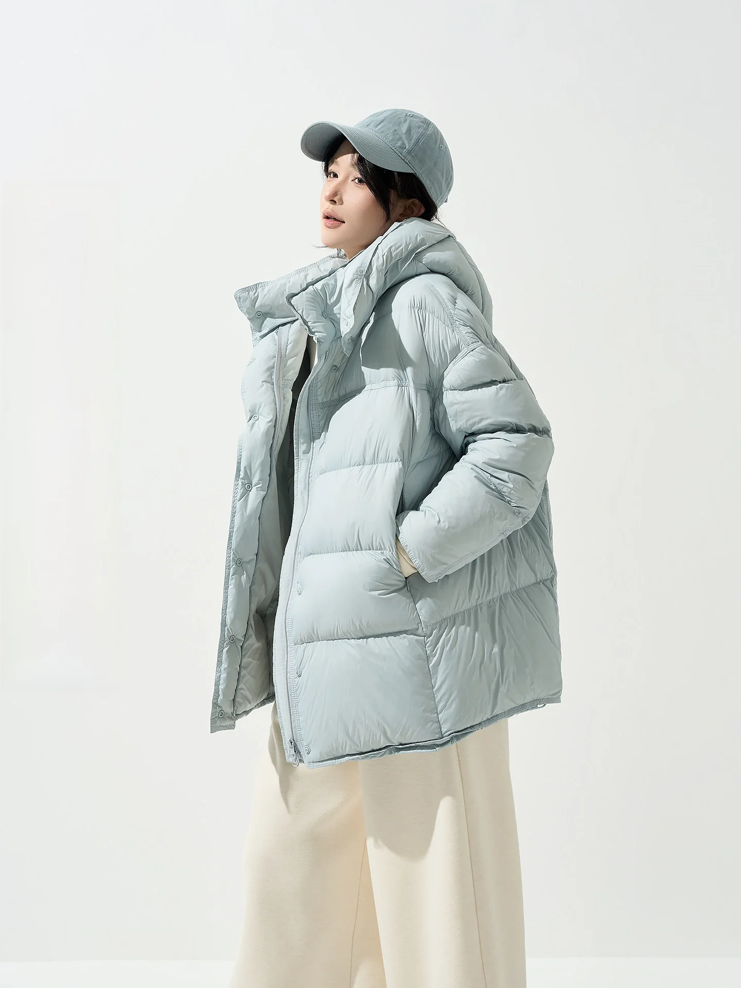 Wutong Long Sve White Du down Jaet Women's Autumn Winter Korean Sle Warm Loose Cardigan Top Ladies Faion
Wutong Long Sve White Du down Jaet Women's Autumn Winter Korean Sle Warm Loose Cardigan Top Ladies Faion