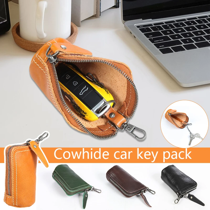 Vintage Leather Car Key Bag Key Holder Case Keychain First Layer Cowhide Retro Mini Coin Purse Handmade Zipper Small Wallet
Vintage Leather Car Key Bag Key Holder Case Keychain First Layer Cowhide Retro Mini Coin Purse Handmade Zipper Small Wallet