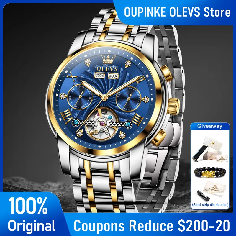 OLEVS 7088 Mens Watch Original Luxury Stainless Steel Flywheel Automatic Mechanical Watch Day Date Watches For Man 2025 New
OLEVS 7088 Mens Watch Original Luxury Stainless Steel Flywheel Automatic Mechanical Watch Day Date Watches For Man 2025 New
