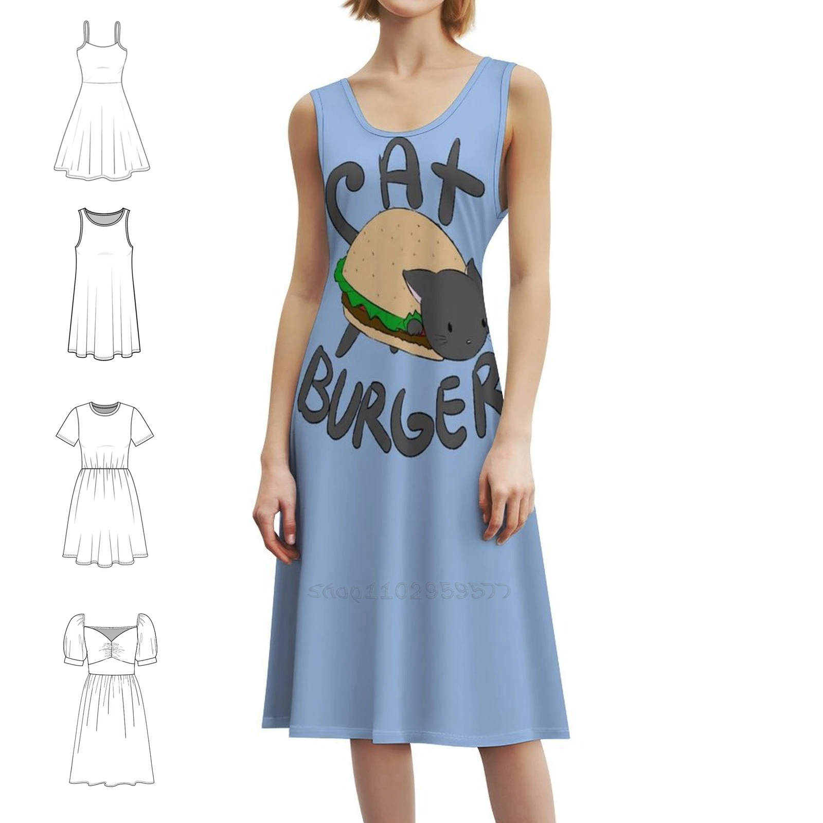 Платье Cat Burger с вырезом в форме сердца, элегантное летнее праздничное платье для женщин, кошачий бургер, корейская музыка, Kpop, женское платье Cat Burger
Платье Cat Burger с вырезом в форме сердца, элегантное летнее праздничное платье для женщин, кошачий бургер, корейская музыка, Kpop, женское платье Cat Burger