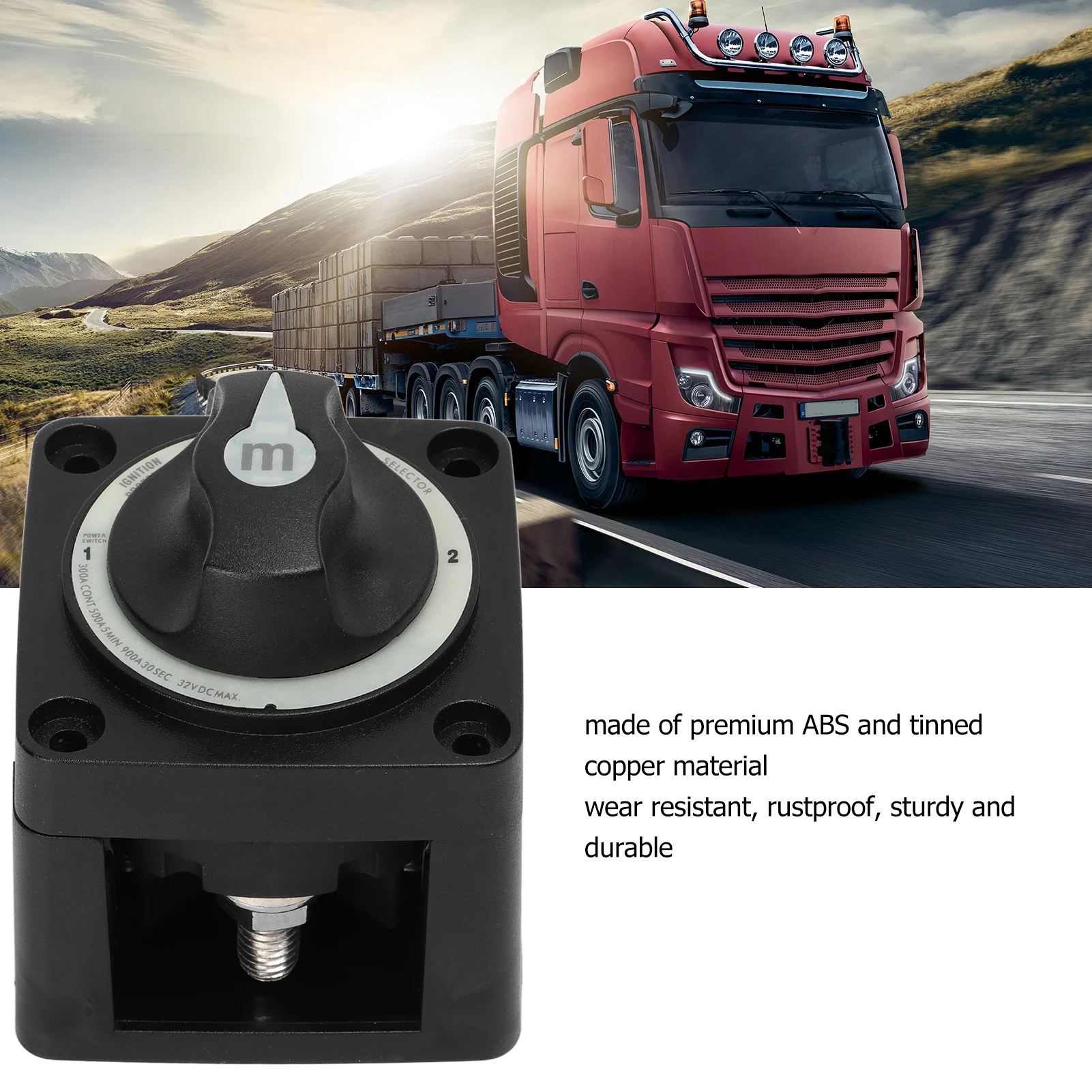 Battery Disconnect 300A Battery Selector Heavy Duty 3 Position Marine Battery Cut Off for RV Boat
Battery Disconnect 300A Battery Selector Heavy Duty 3 Position Marine Battery Cut Off for RV Boat