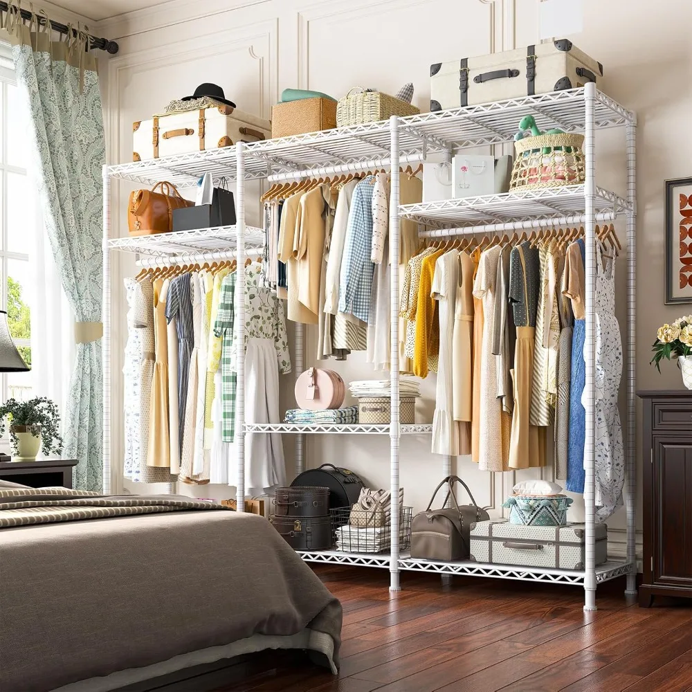 Clothes Rack Heavy Duty Load 795LBS Adjustable Clothing Racks for Hanging Clothes Portable Wardrobe Closet,
Clothes Rack Heavy Duty Load 795LBS Adjustable Clothing Racks for Hanging Clothes Portable Wardrobe Closet,